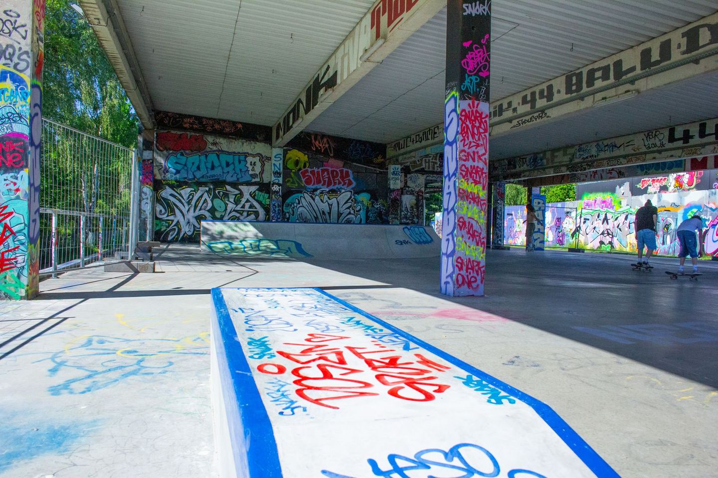 Neue Rampen erfreuen die Sportler am Westbahnhof.