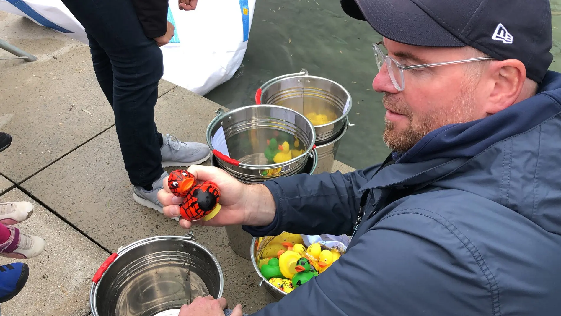 Die Spiderman-Ente von Jens Steinmetz (Audi BKK).