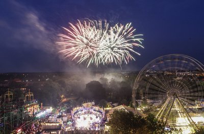 Feuerwerk beim Peiner Freischießen