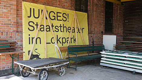 JUNGES! Staatstheater im Lokpark: Blick hinter die Kulissen...