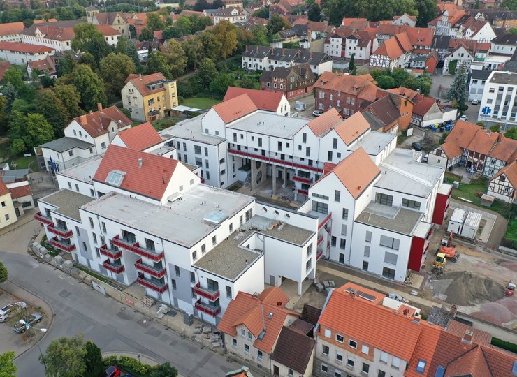 Ein Wohnraumprojekt in einer Altstadt.