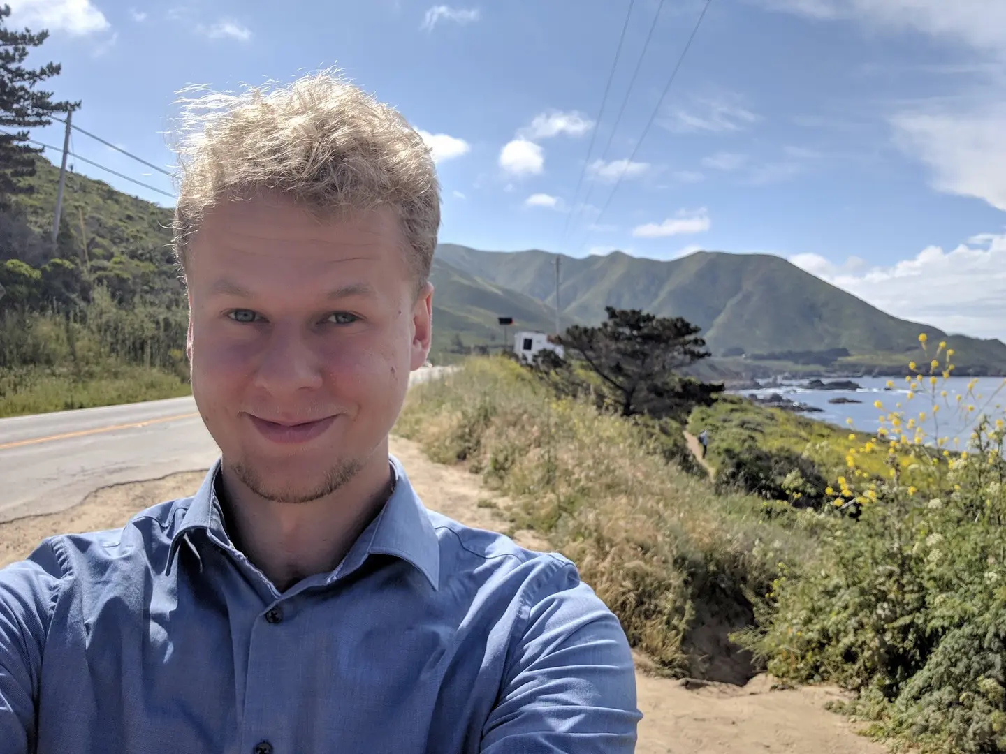 Engelmann macht ein Selfie in Kalifornien. 