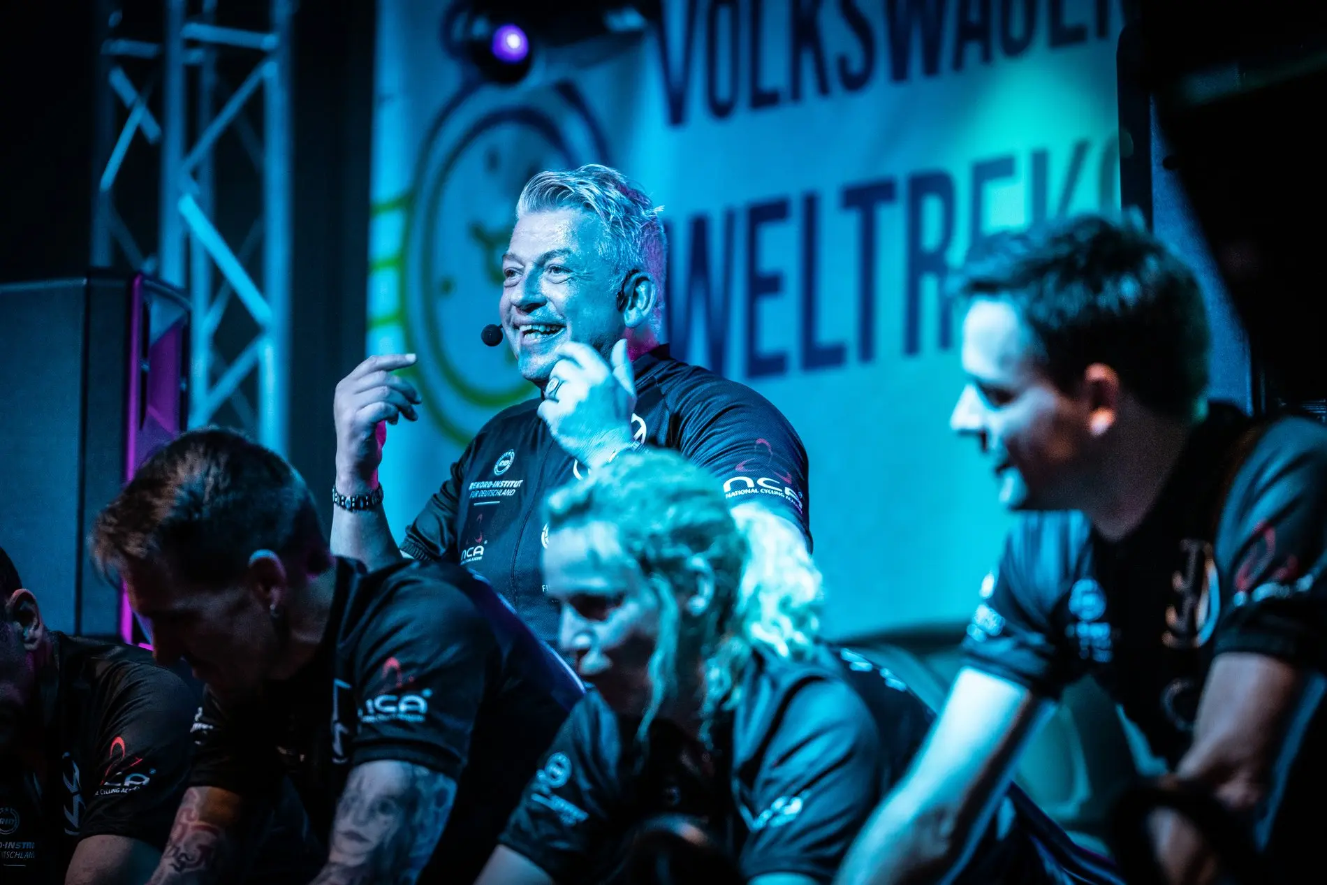 Alles geben für das E-Auto: Motivation der Fahrer durch Ralph Butzin.