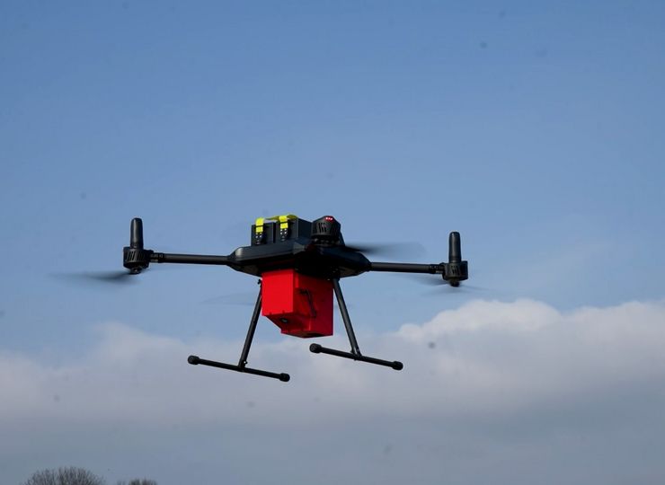 Drohne zur Branderkennung von Warden Robotics.