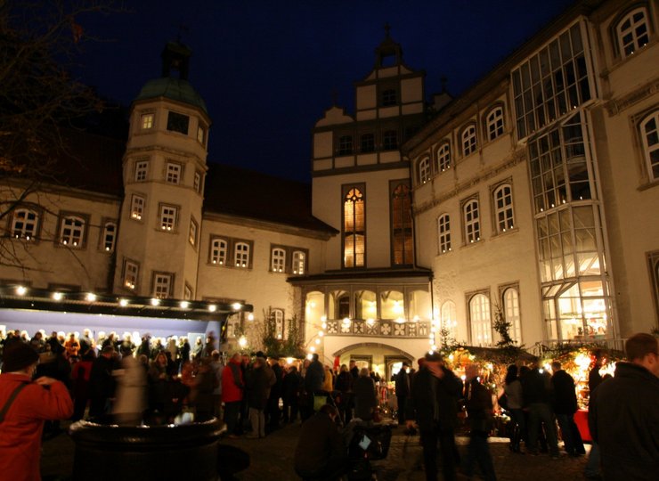 Der Gifhorner Schlossmarkt hat eine herrliche Kulisse.