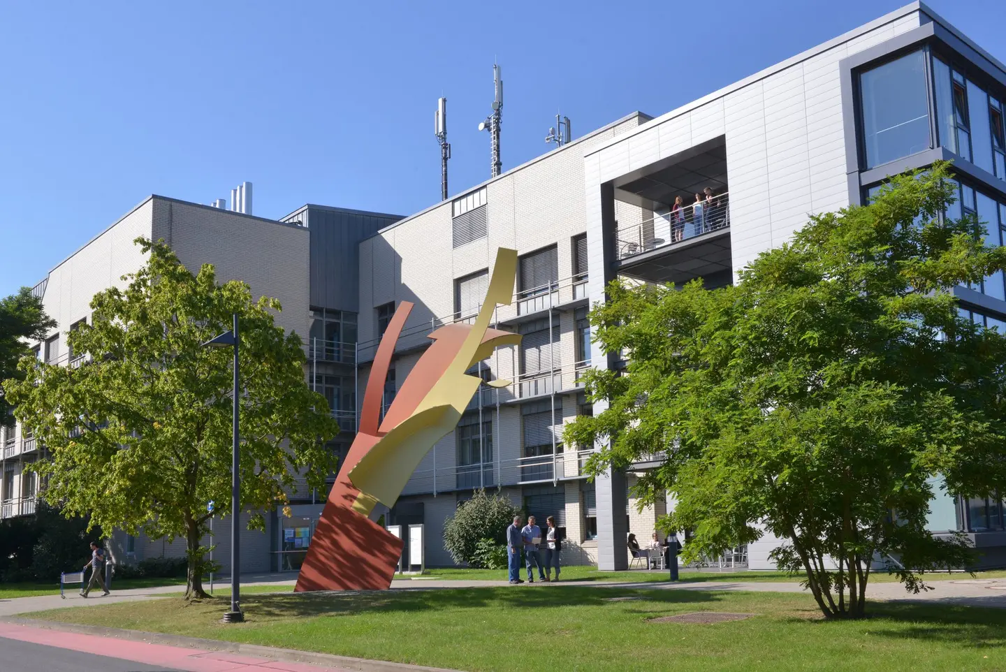 Das Gebäude des Biotech -Zentrums HZI.