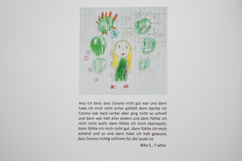 Eine Kinderzeichnung.