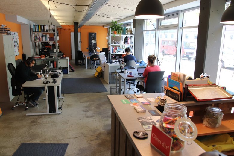 Blick in den ZeitRaum Coworking Space