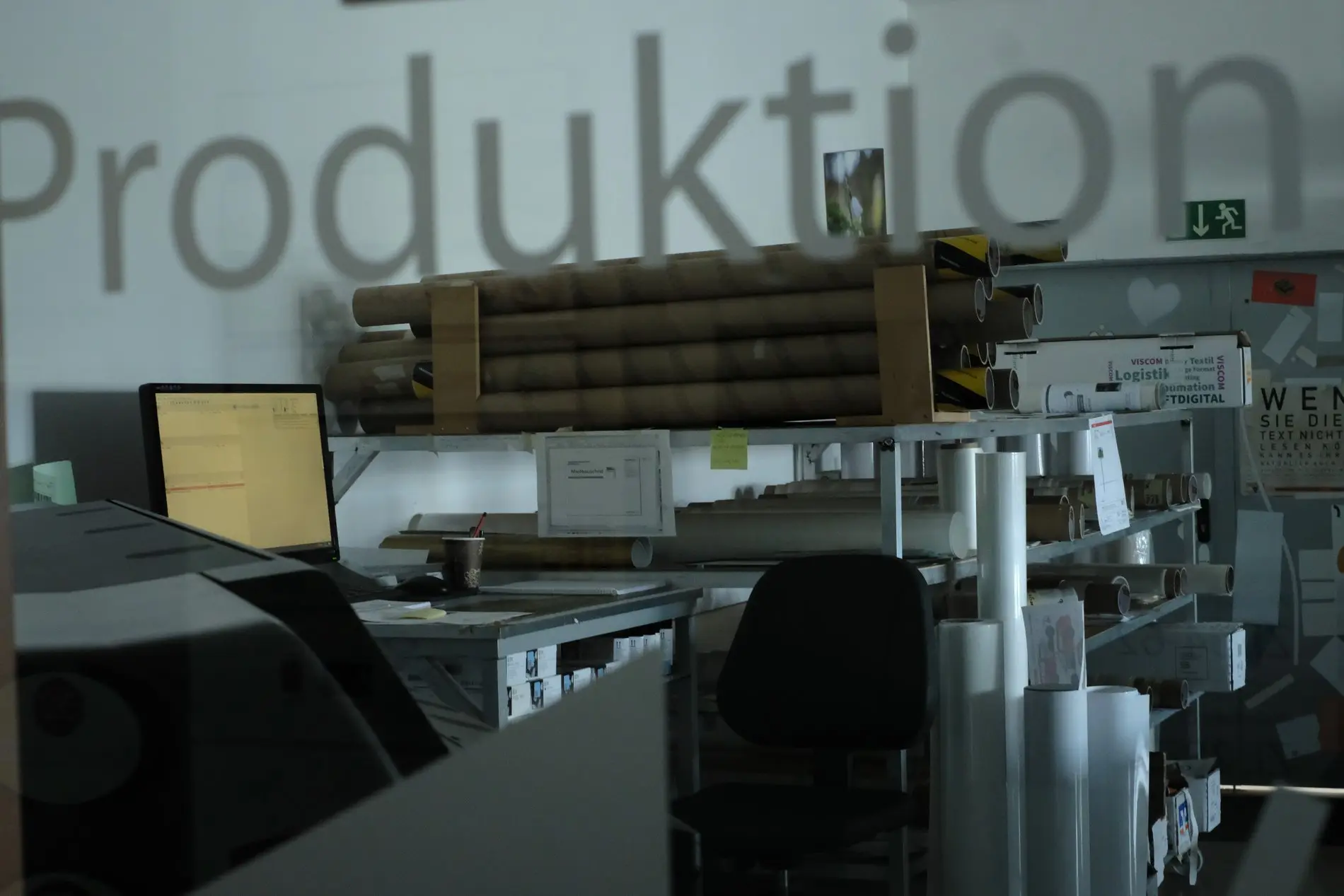 Die Produktion bei Schild Konzept