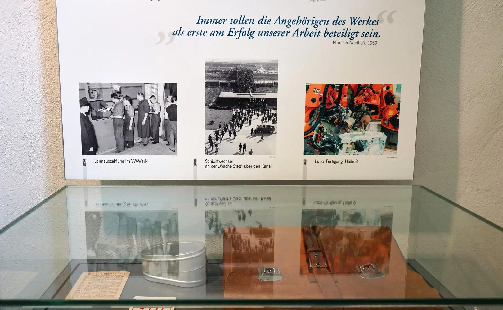 Das Thema „Arbeiten im Volkswagenwerk“ darf im Stadtmuseum Schloss Wolfsburg nicht fehlen. 