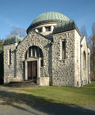 Eine Kapelle auf Braunschweigs jüdischem Friedhof.