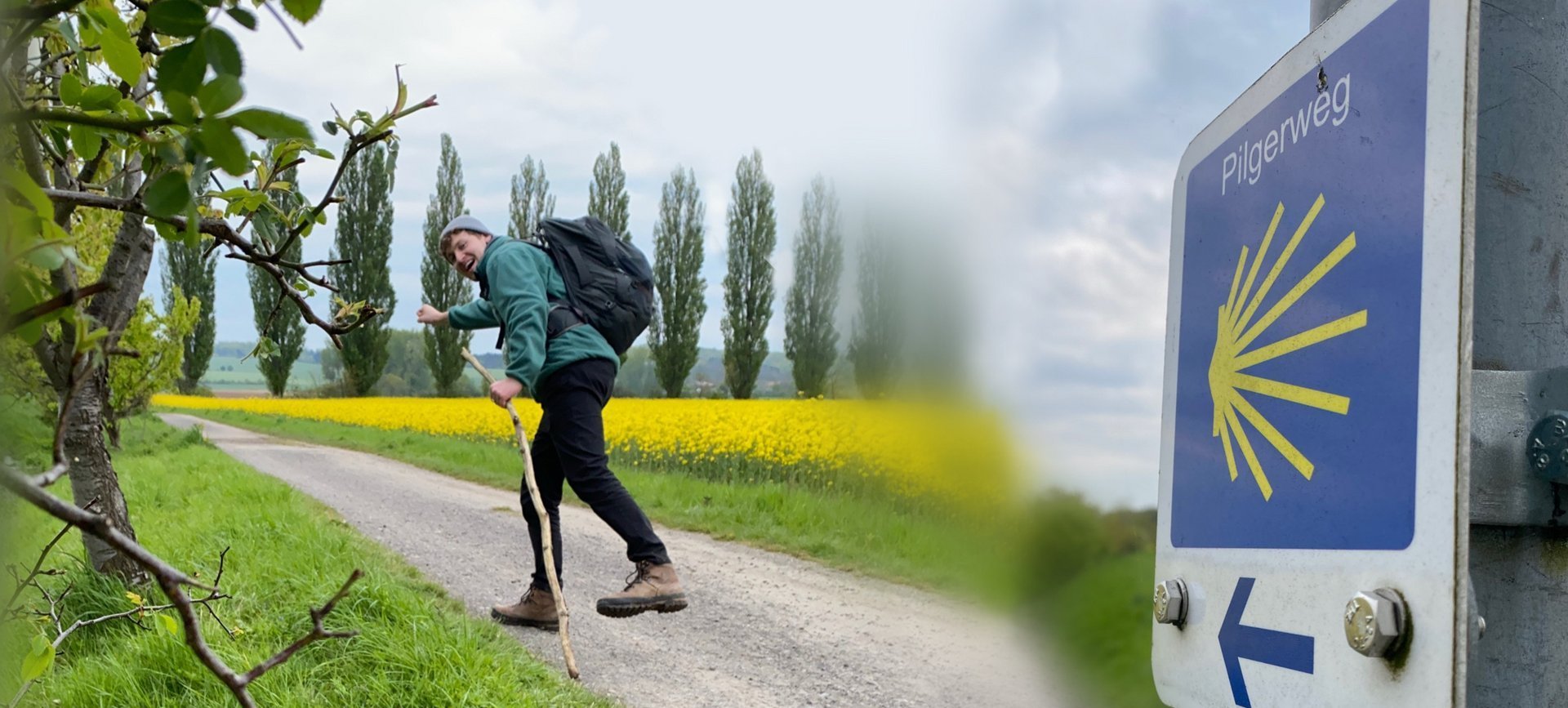 Dennis auf dem Pilgerweg Braunschweiger Jakobsweg