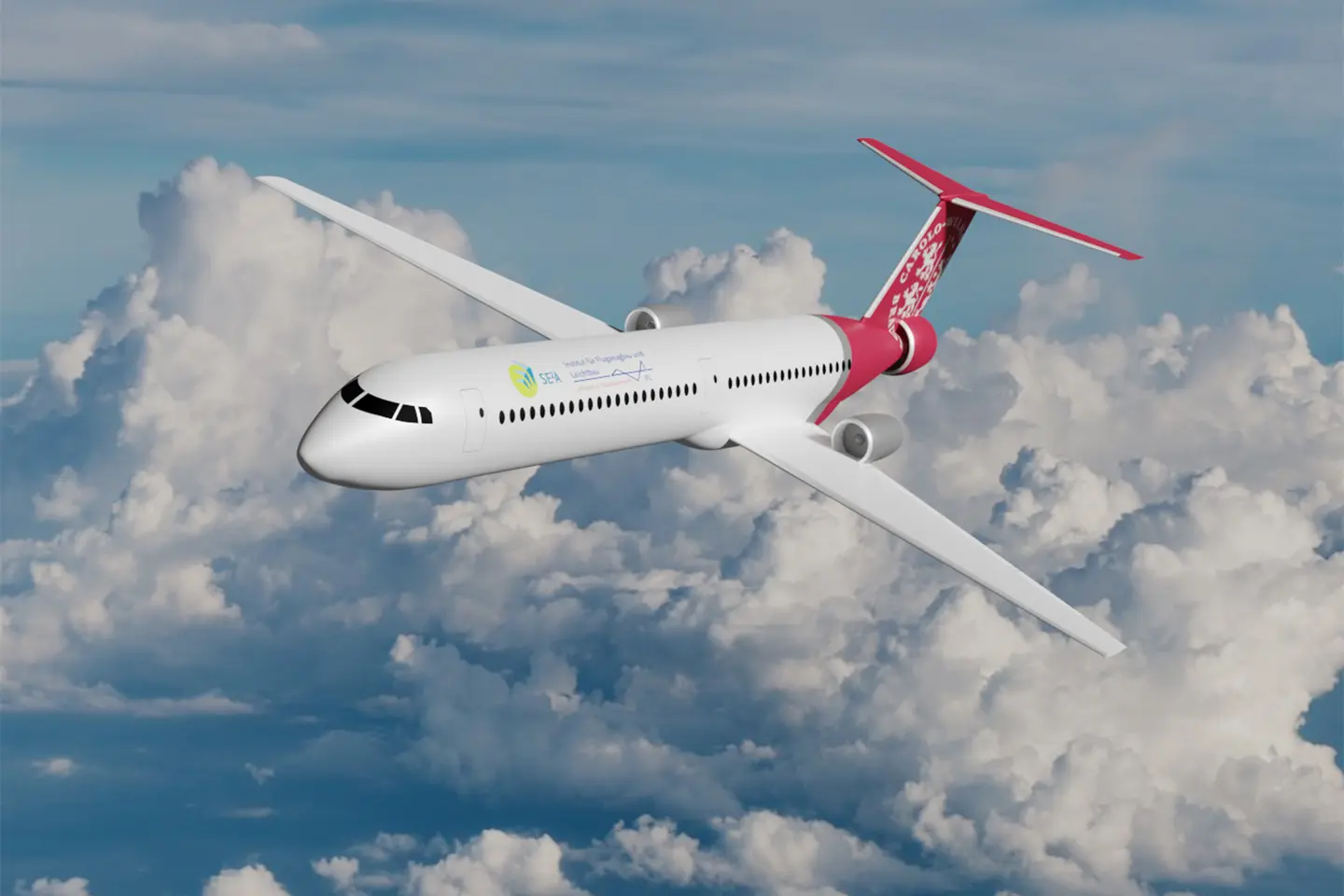 Ein Flugzeug für nachhaltiges Fliegen.