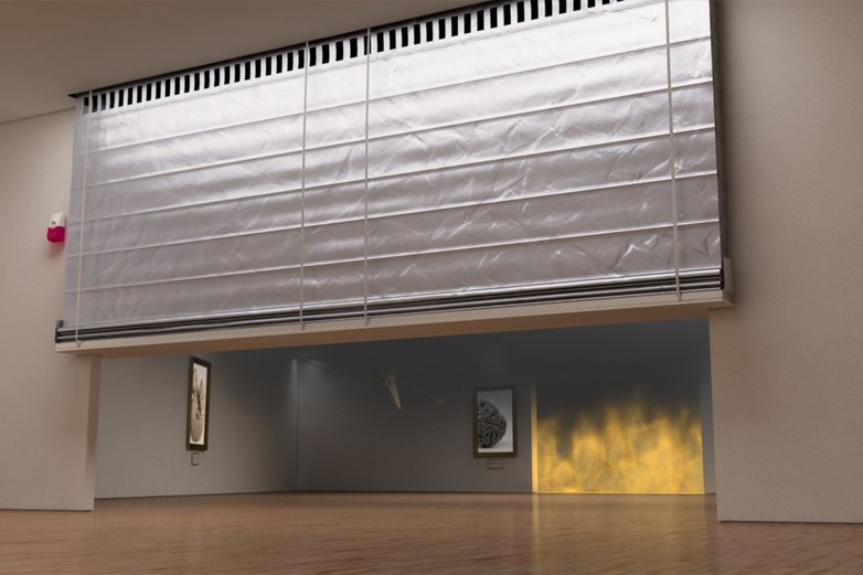 Die Feuerschutz-Vorhänge von Stöbich sind sehr innovativ.