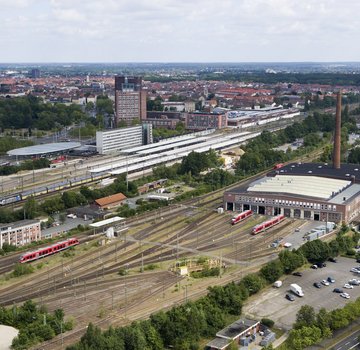 Der Braunschweiger Hauptbahnhof. (Bildrechte: Daniela Nielsen/Stadt Braunschweig)