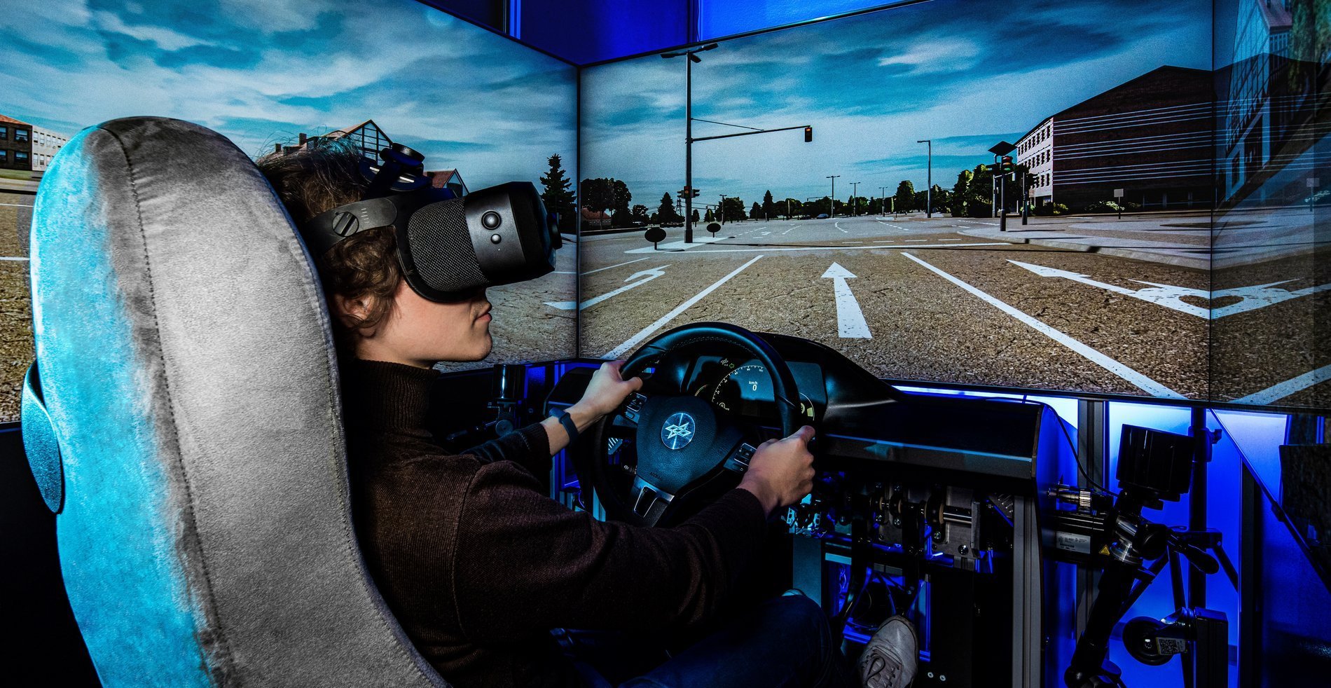 Der Autosimulator beim DLR.