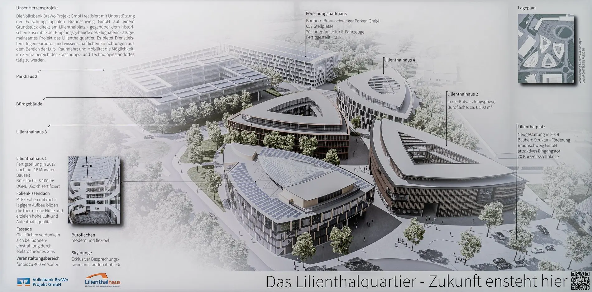 Ein Modell des zukünftigen Lilienthalquartiers in Braunschweig.