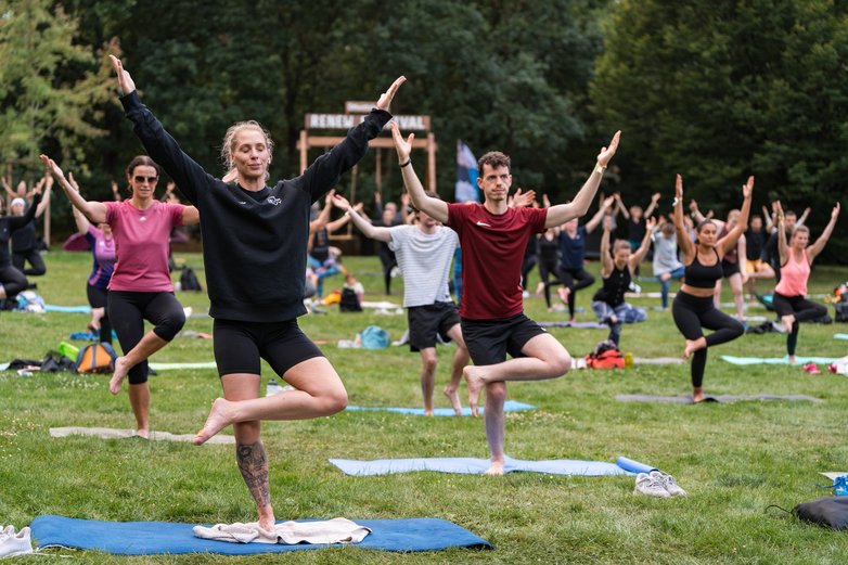Beim Renew Fitness Festival in Braunschweig kann man verschiedene Yoga- oder Recovery-Sportarten kennenlernen.