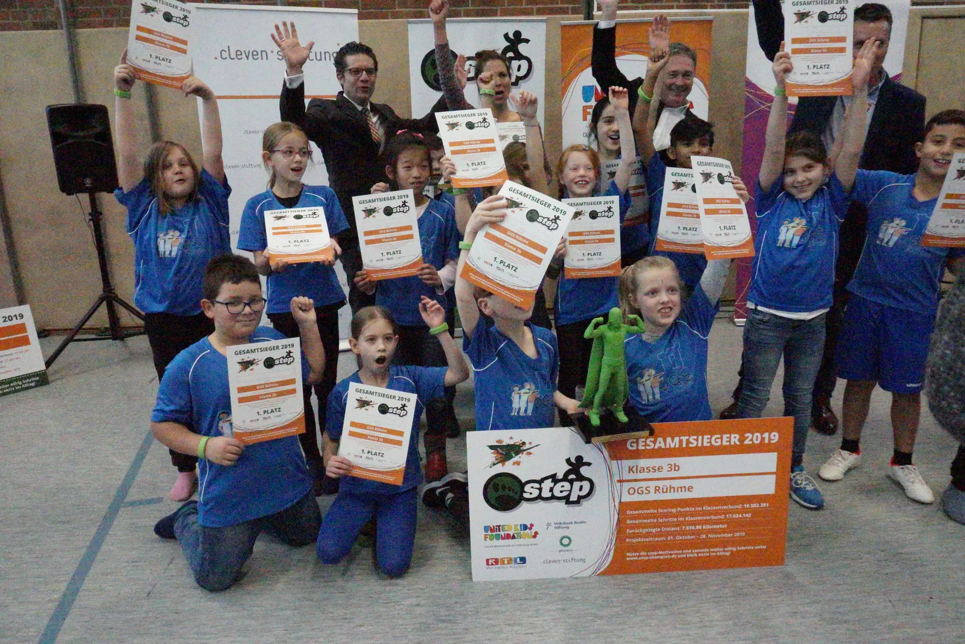 Siegerklasse 3b der OGS Rühme.