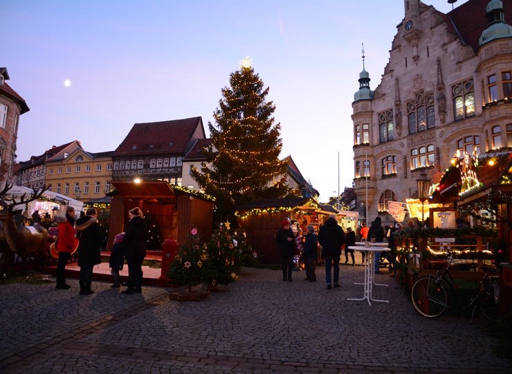 Der Weihnachtsmarkt in Helmstedt.
