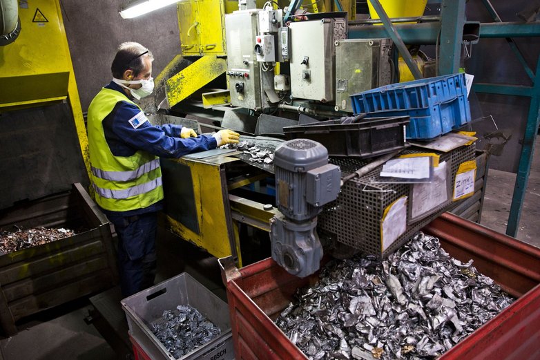 Zerkleinerung der Bestandteile