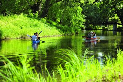 Kanu Tour auf der Oker in Braunschweig.