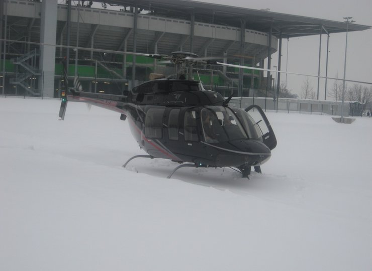 Schnee in Wolfsburg 
