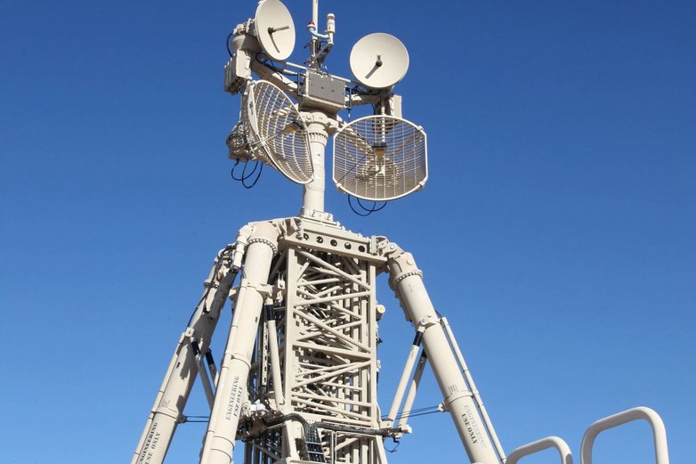 Eine Mastanlage im zivilen Einsatz.