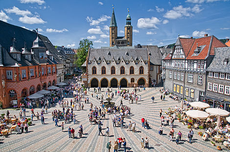 Der Marktplatz von Goslar.