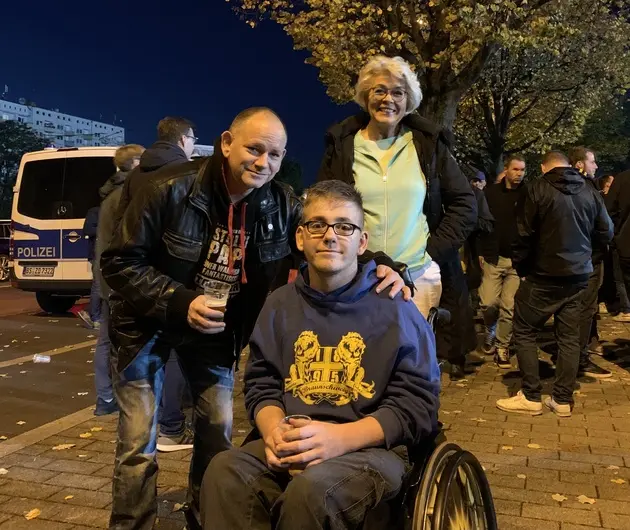 Ronny, Sven und Ingeborg.