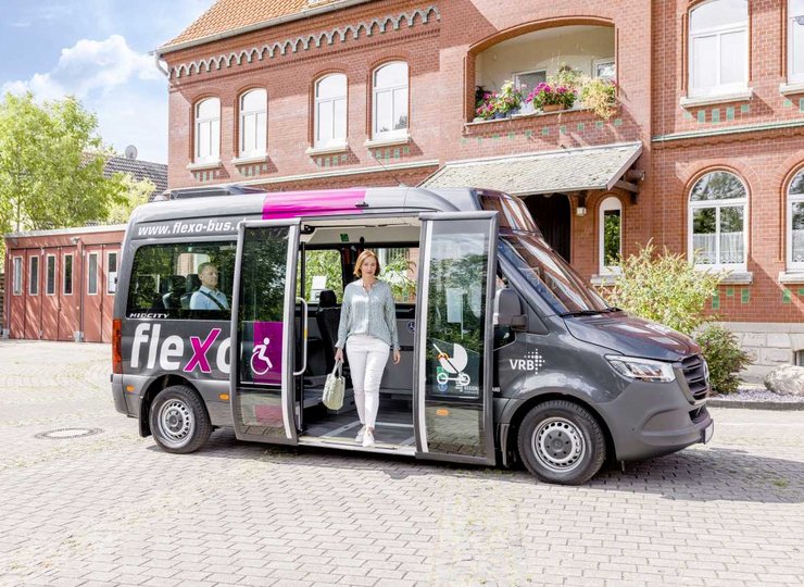 Der Flexo-Bus ist eine Ergänzung des ÖPNV in ländlichen Gegenden.