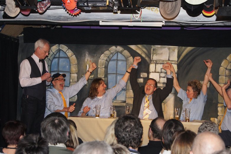 In teatr Dach e.V. wird eine Szene aus dem Stück "Willgomm" gespielt. 