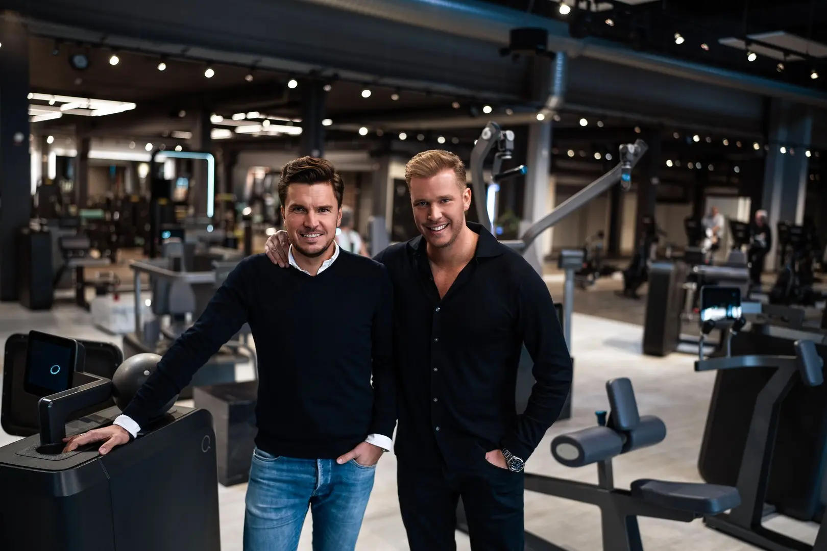 Fitnessland-Geschäftsführer Thomas Gründel (links), Fitnessland geschäftsführender Gesellschafter Dominik Horn (rechts).