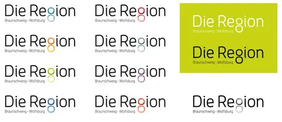 Variationen des Logos von DieRegion