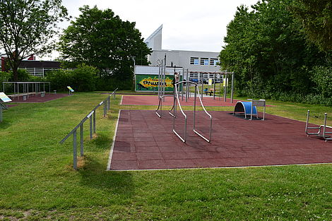 Eine Outdoor-Fitness-Anlage in Salzgitter.