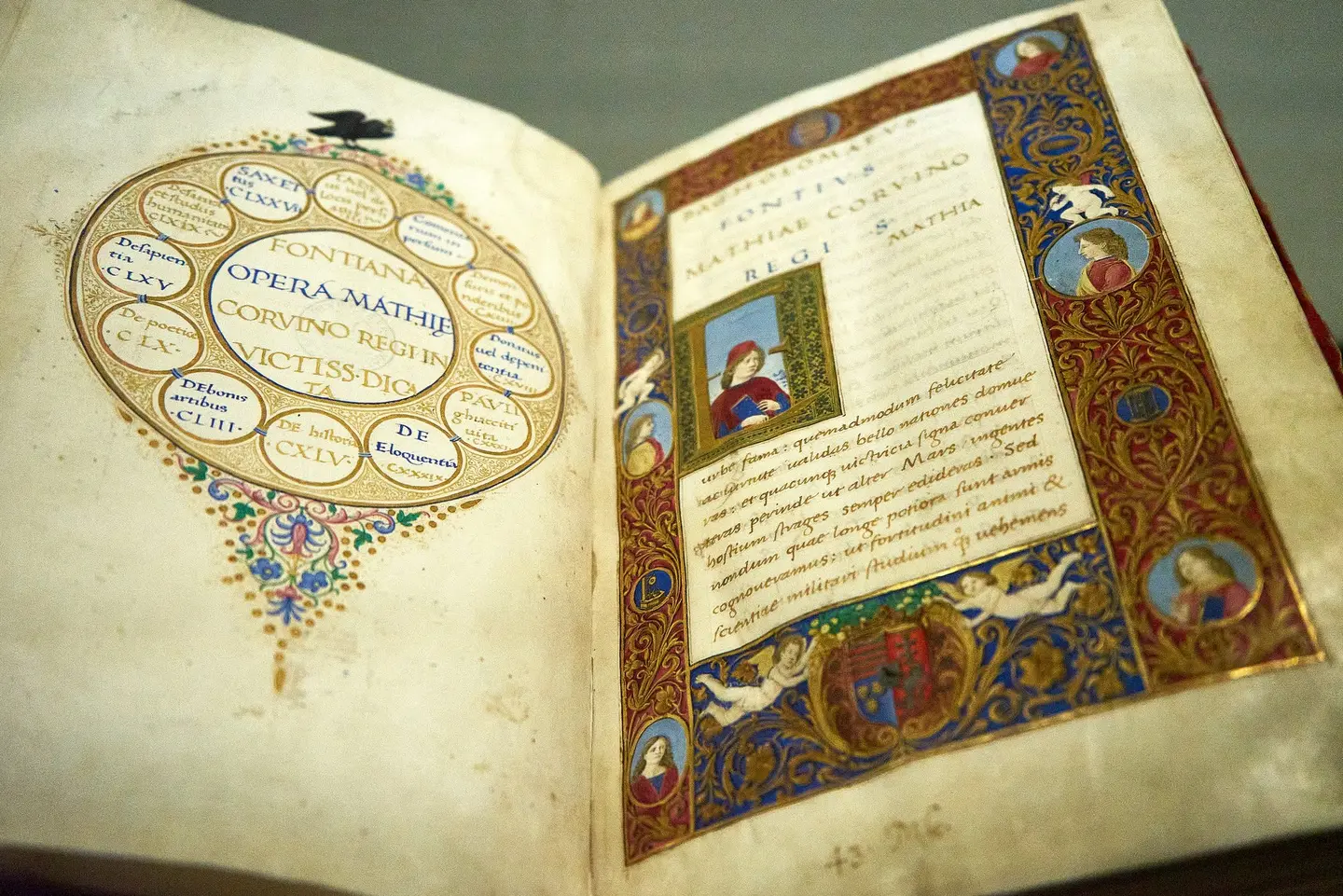 Corvine – die Pergamenthandschrift entstand um 1488.