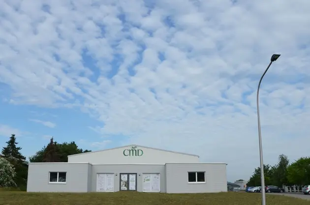 Das schlichte Firmengebäude von CMD Naturkosmetik in Goslar.