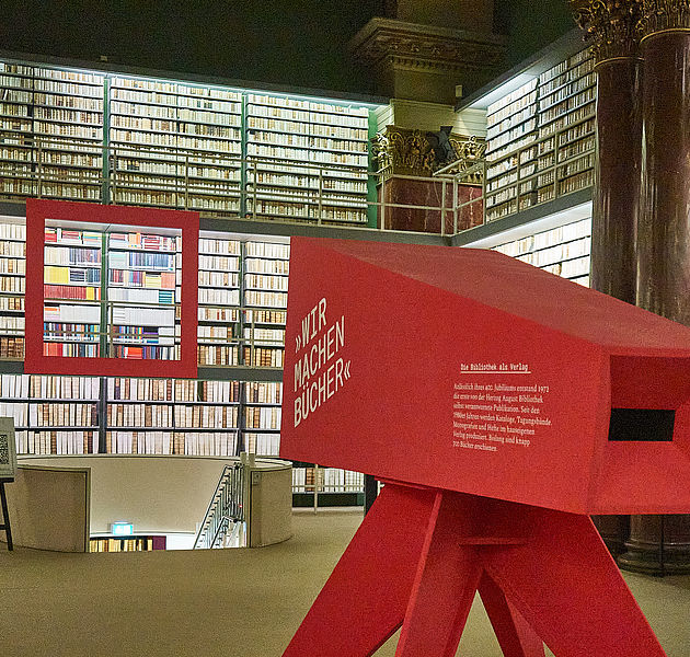 Die Augusteerhalle ist das Herzstück der Herzog August Bibliothek. (Bildrechte: Beate Ziehres)