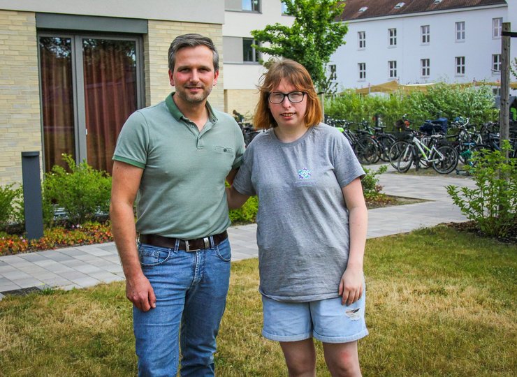 Christin Waldmann und Christian Vaterodt von der Lebenshilfe Braunschweig.