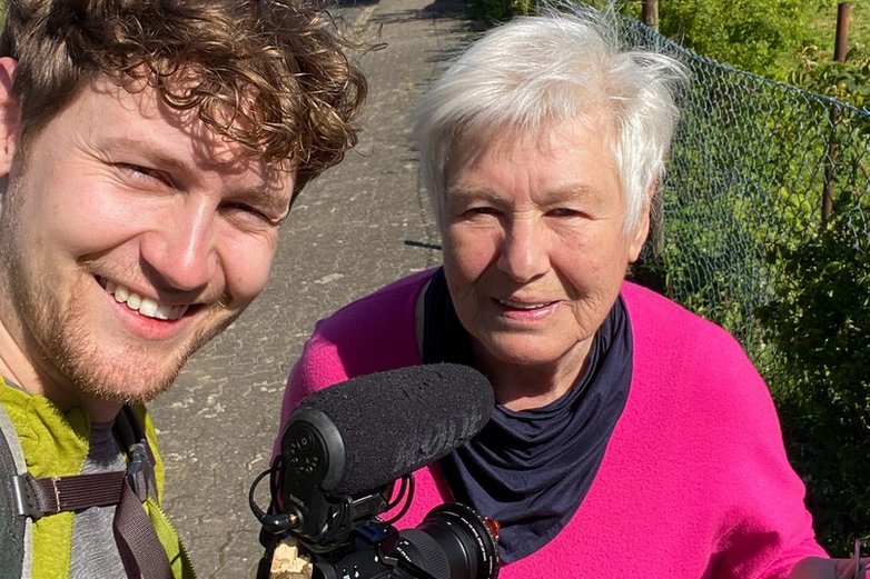 Dennis Budin und Uschi Ahlswede von der Pilgerherberge Veltheim 