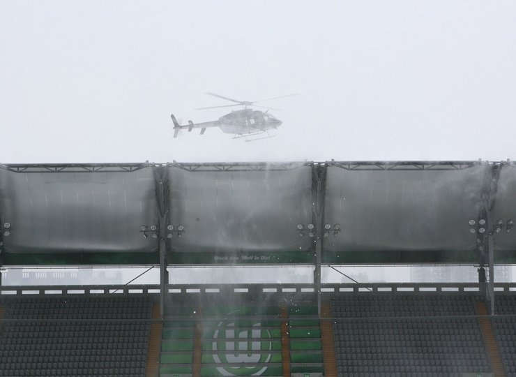 Hubschrauber im Schnee