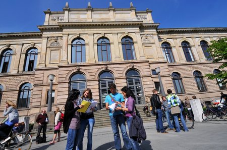 Außenansicht von einem altem Gebäue in Braunschweig