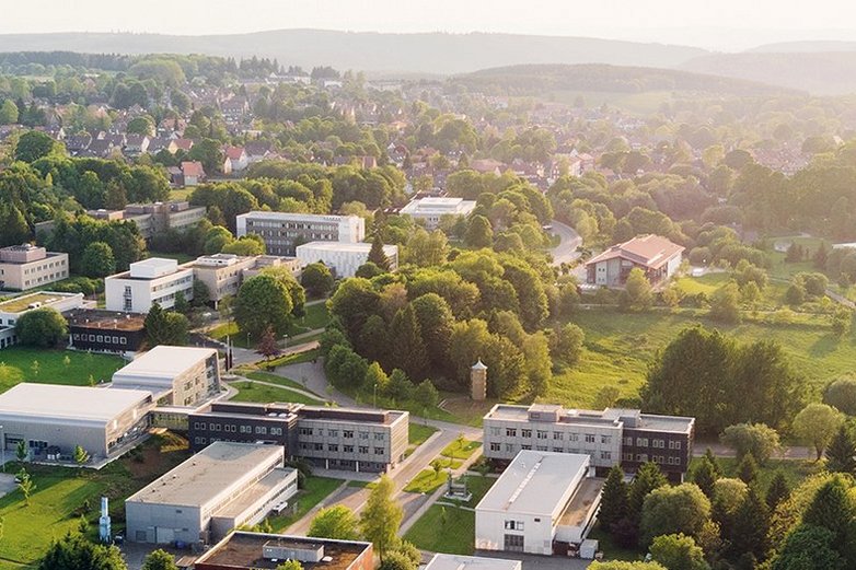 Die TU Clausthal von oben.