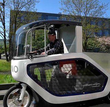 Das emissionsfreie e-Cargo-Bike von ONOMOTION (ONO).  (Bildrechte: Wolfsburg AG)