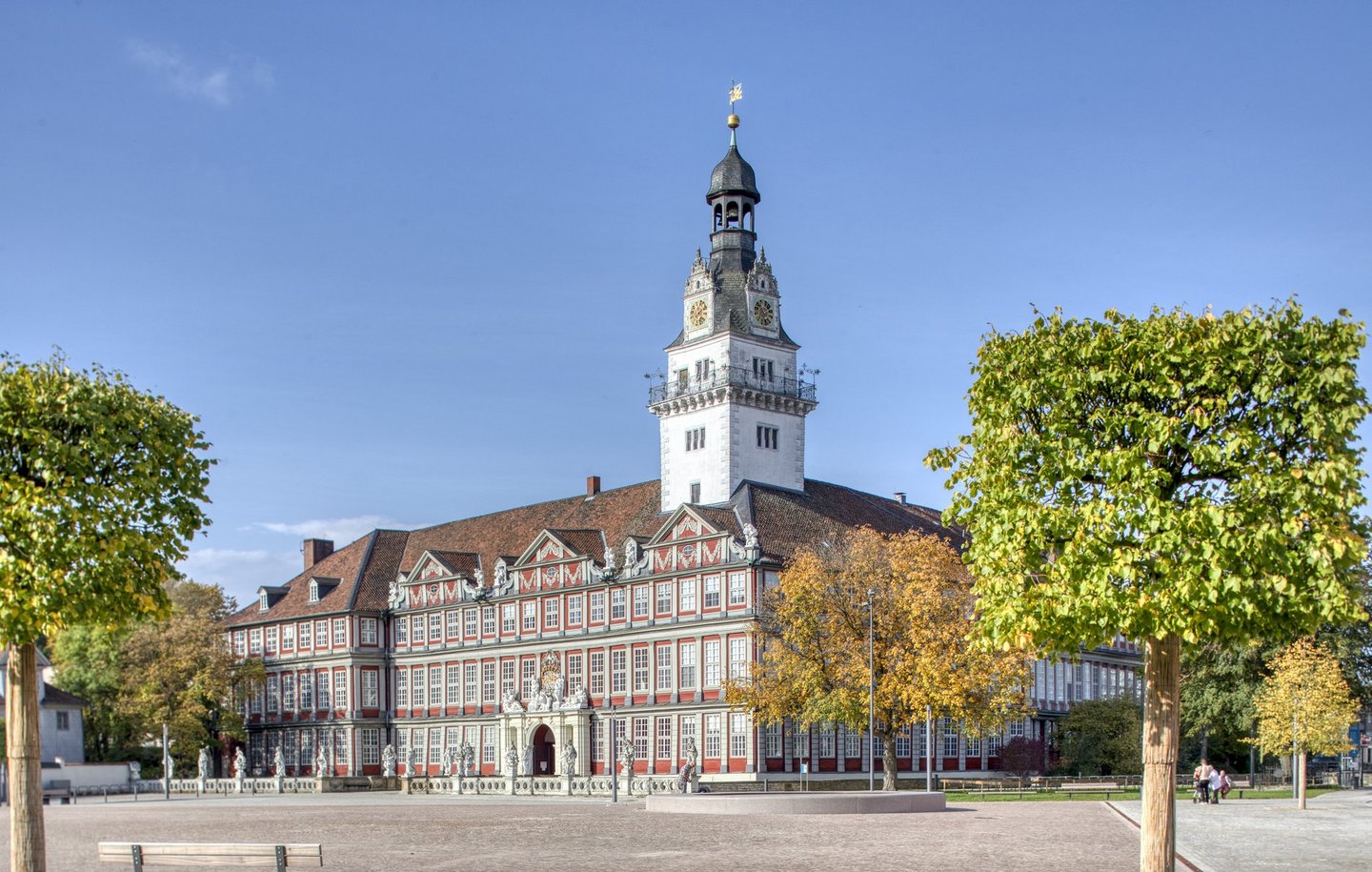 Man blockt von außen auf das Wolfenbüttler Schloss