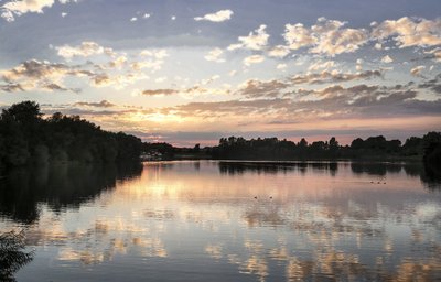 Eixer See bei Dämmerung