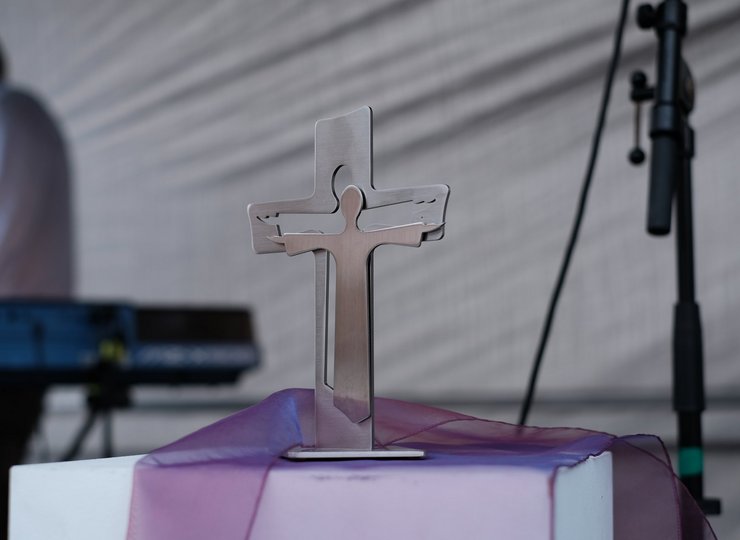 Ein christliches Kreuz.
