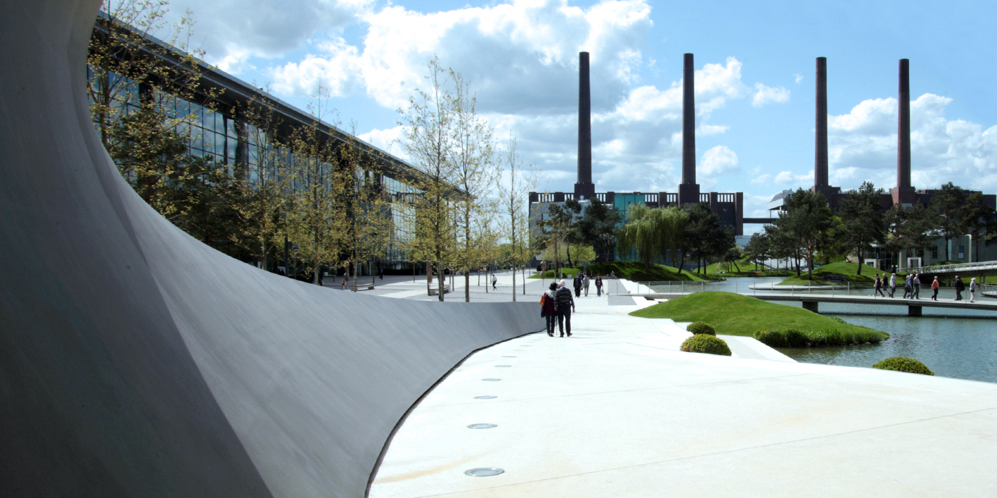 Außenansicht Autostadt Wolfsburg