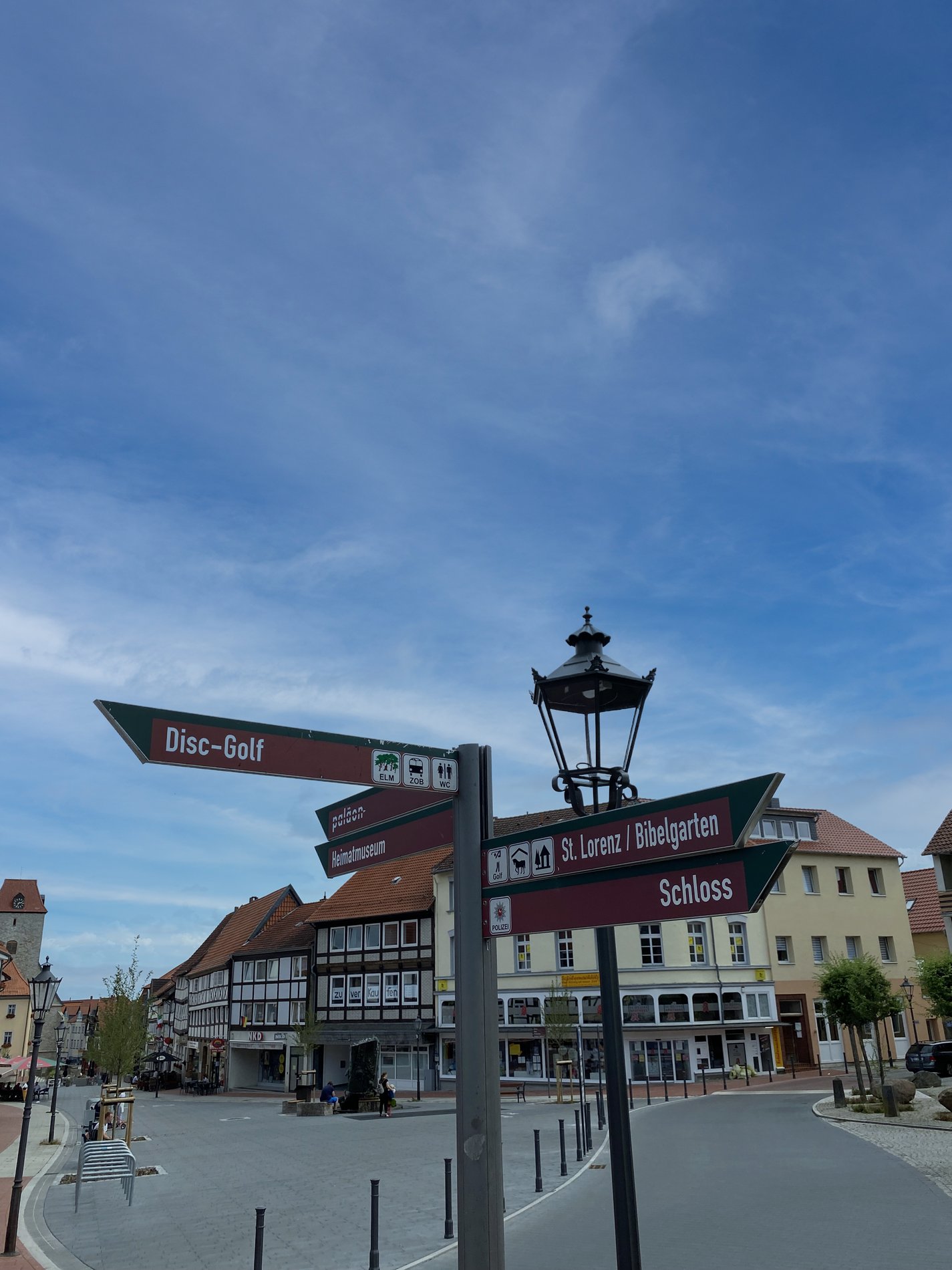 Blick auf die Innenstadt von Schöningen