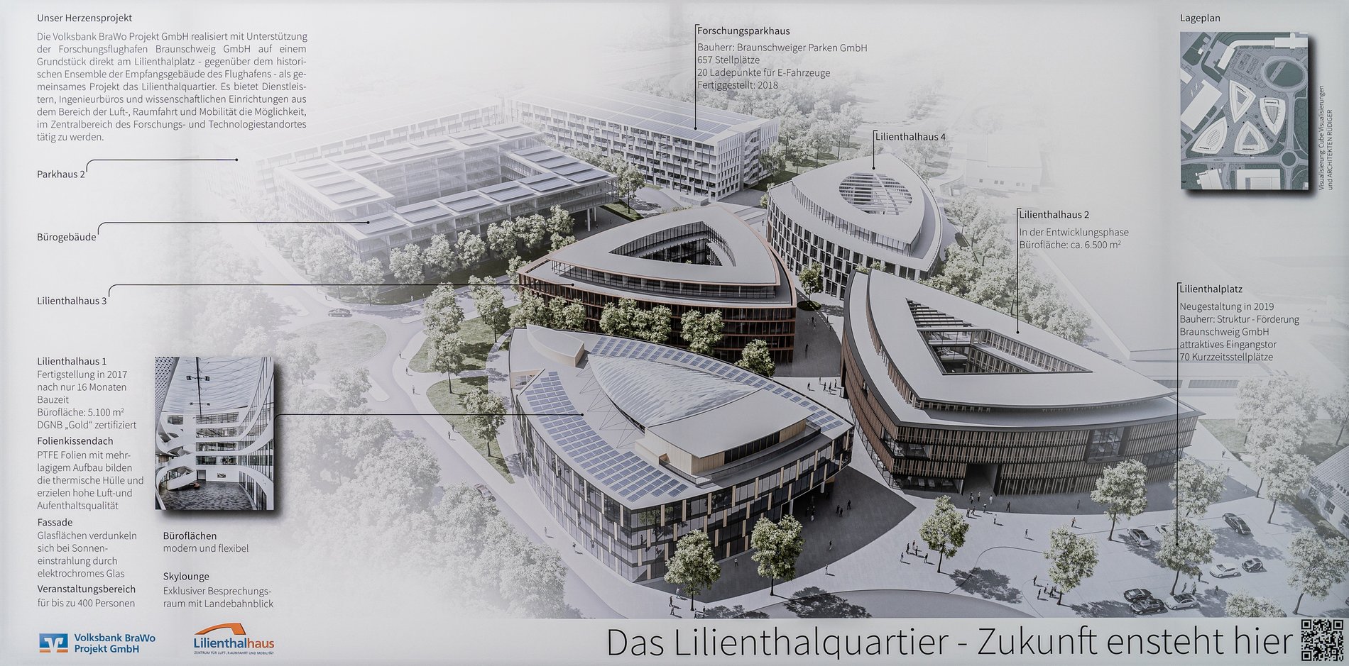 Ein Modell des zukünftigen Lilienthalquartiers in Braunschweig.